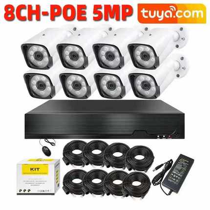 工厂 8路POE监控套装安防 8CH POE 5MP NVR Kit CCTV Security
