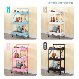 房置物架移动家用婴儿M用品多层收纳架子通用 折叠扶手推车免安装