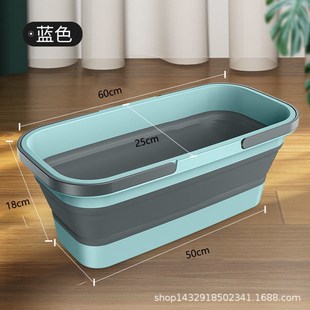 可折叠拖把桶水桶单卖长方形家用洗涮拖J布地洗车储水大号塑料单