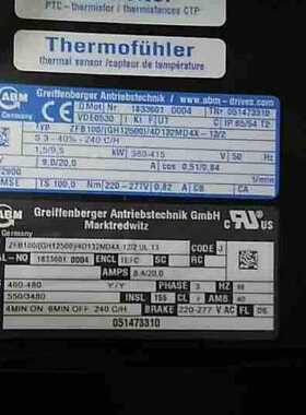 艾必埃姆ABM电机ZFB155/GH20000/3D160LB4RX-12/2