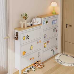 新钢制无甲醛小户型大容量门口入户鞋柜冷轧钢鞋架玄关柜冷轧钢制