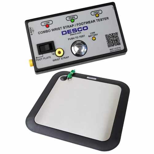 DESCO19283手腕带工鞋接地测试仪COMBO TESTER测试人体通过手腕带