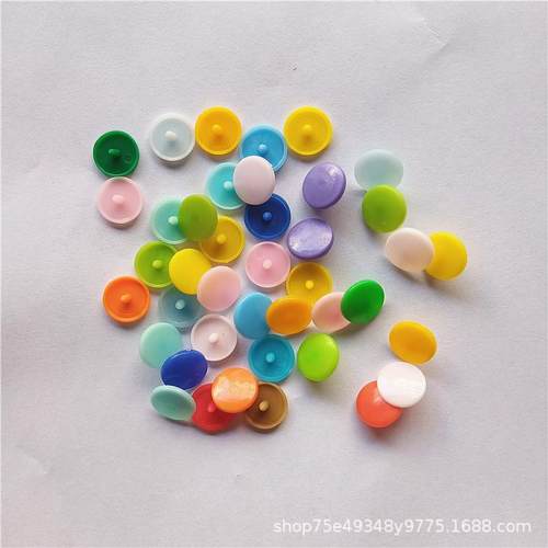 彩色POM材质T5四合扣服装辅料钮扣雨衣无纺布子母扣圆形宝宝衣扣