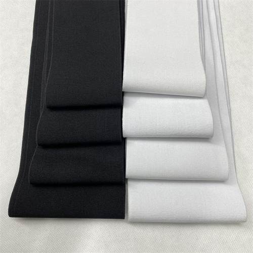 现货7-10cm高弹无梭松紧带加密弹力织带宽橡筋腰头纺织辅料