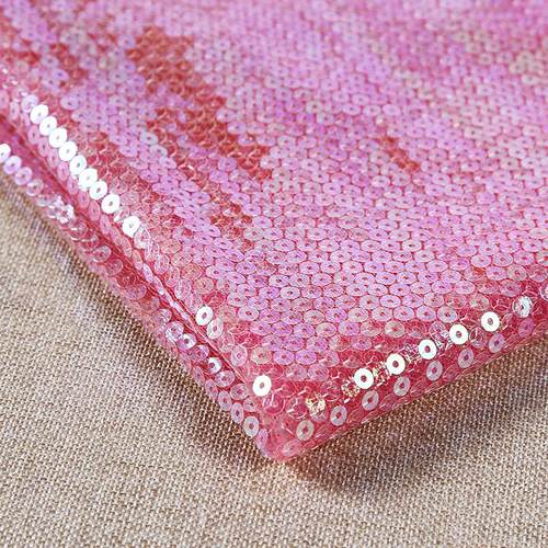 网布绣片面料 幻彩绣片 女装连衣裙 礼服服装面料 珠片亮片涤纶布