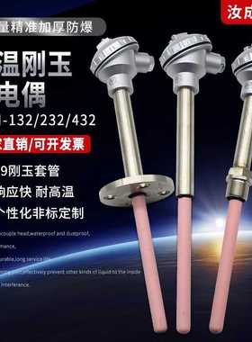 WRN-132/122陶瓷管1300度K型S型铂铑WRP-130型马弗炉热电偶耐高温