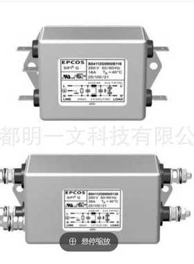 B84112G0000M080/EPCOS/ 电源线滤波器 250volts 8A/现货全