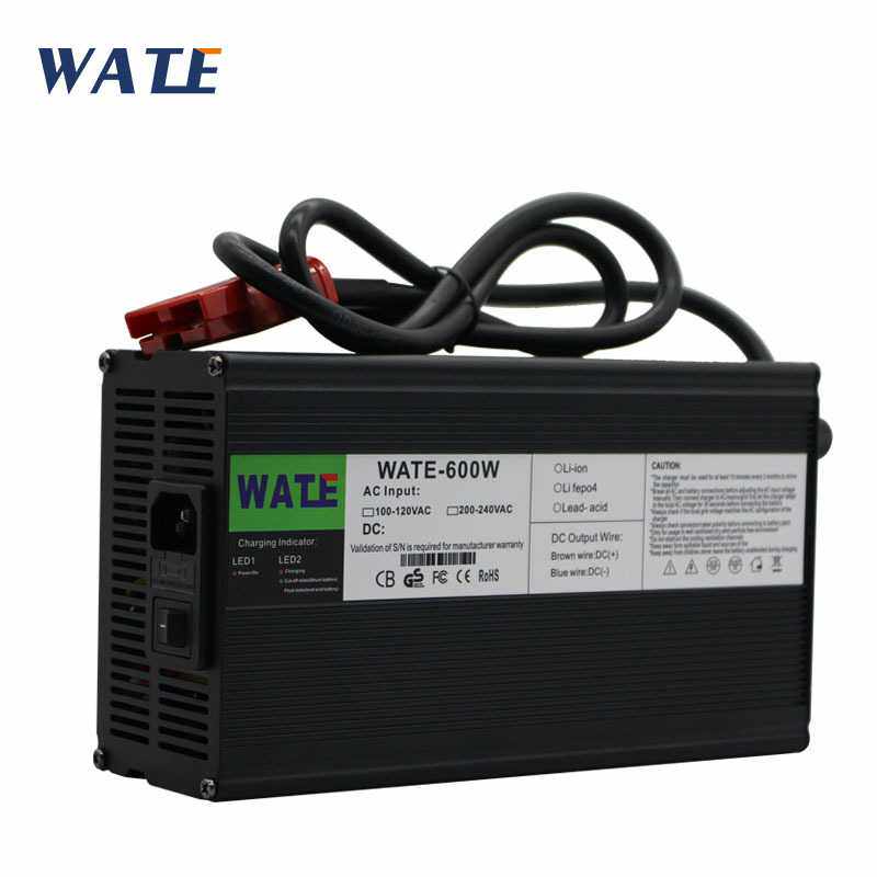 12V22A充电器 输出电压13.8V 12V铅酸电池智能充电器 黑色铝壳