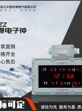 销售供应防爆电子钟BDZZ电子时英钟电子表LED显示石英钟防爆耐用