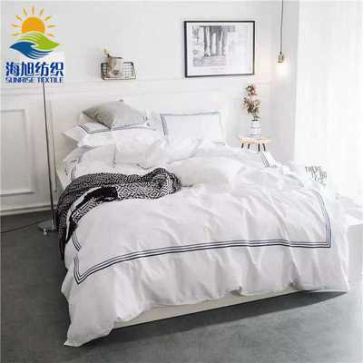 外贸原单Cotton Hotel Bedding  duvet cover Set Linen  Sheet