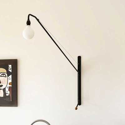 北欧vitra Potence美式复古中古长杆客厅书房设计师工业摇臂壁灯