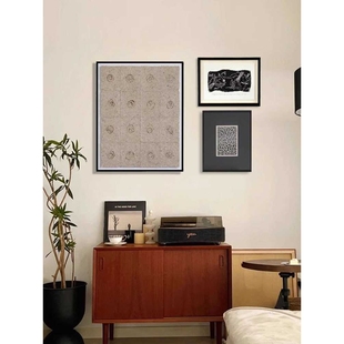 新叶集 南洋风办公室装饰画高级感客厅沙发背景艺术复古卧室挂画