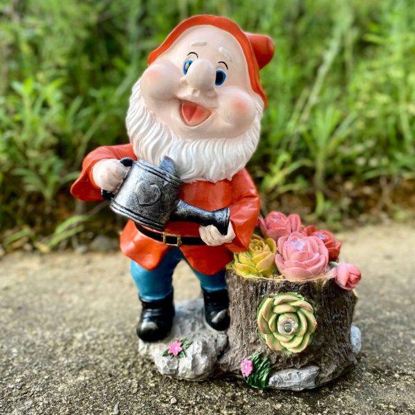 卡通小矮人精灵摆件花园阳台太阳能装饰灯庭院户外圣诞造景小夜灯,家居饰品,户外/庭院摆件,淘宝优惠券,粉丝福利购,淘宝优惠卷