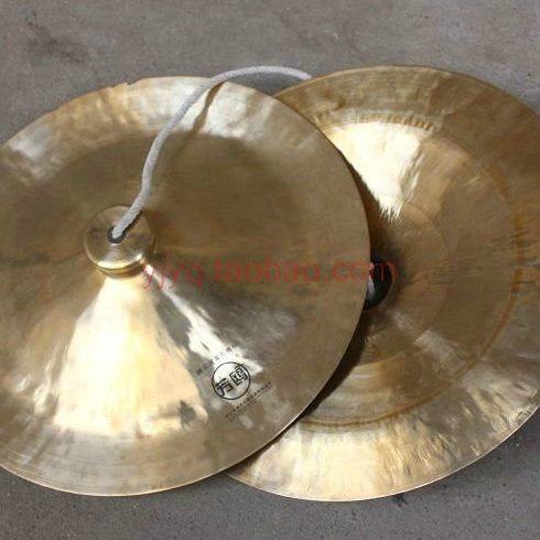 武汉芳鸥牌35CM广钹 35公分大广钹 锣鼓 大铜镲 大铜钹 打击乐器