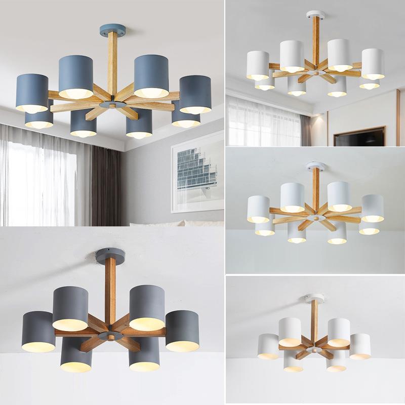 北欧创意吊灯客厅主卧室马卡龙吊灯现代简约风格大气房间餐厅吊灯