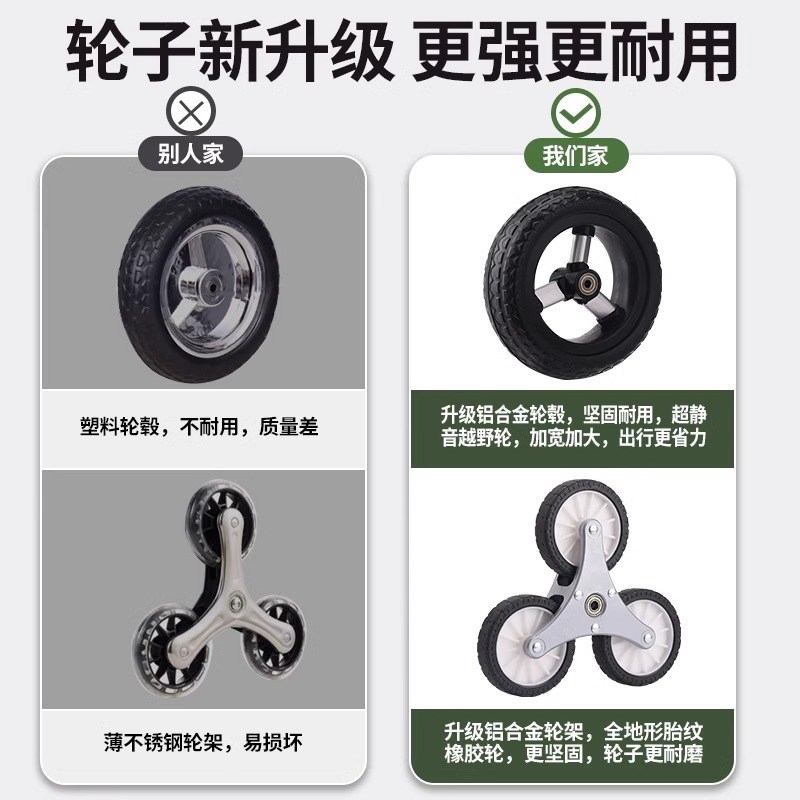 买菜小拉车家用老年人买菜u轻便手拉车可折叠携带购物车小推车拖