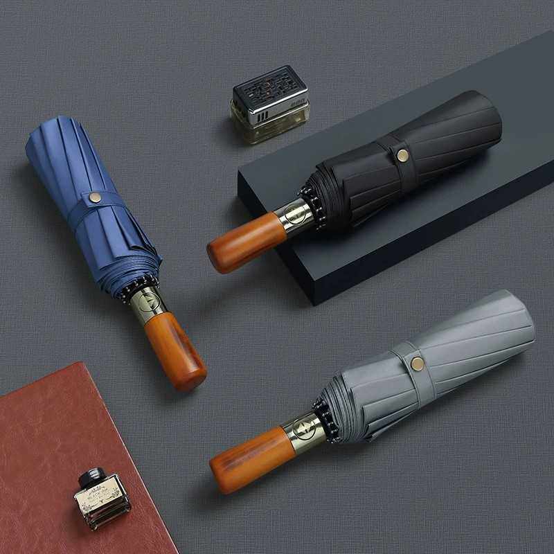 十二骨全自动定做晴雨伞男女商务伞韩国双人雨伞雨伞可定制logo