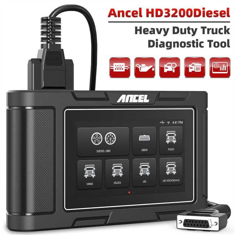 ANCEL HD3200 24V 重型柴油卡车诊断扫描仪 全系统 DPF再生亚柴版