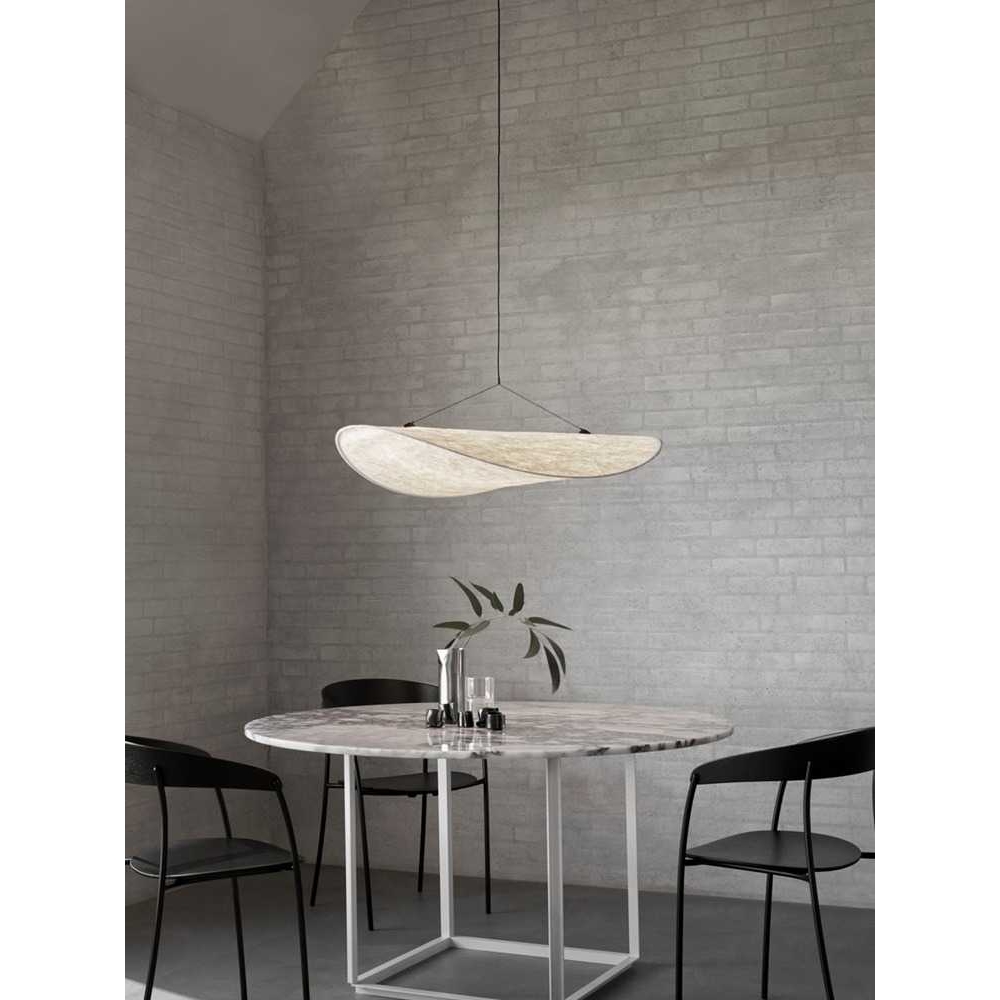 丹麦New Works日式侘寂风客厅餐厅蚕丝吊灯北欧民宿设计师艺术灯