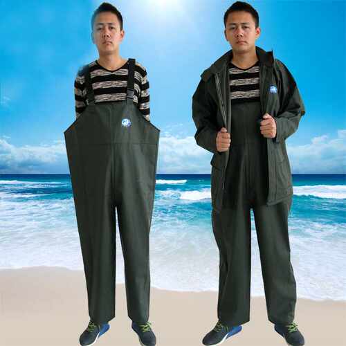 吊带裤成人雨衣分体式防水服防水雨裤