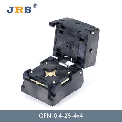 JRS QFN28 0.4mm 测试座 烧录座 老化座 IC socket 编程座 4*4mm