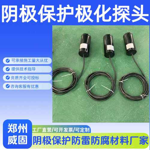 二氧化锰极化探头带电缆极化测试电位探头便携式管道PCCP阴极保护