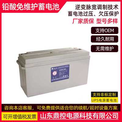 卧龙DengTa灯塔牌H2V1300高功率深循环蓄电池2V1300AH监控EPS电源