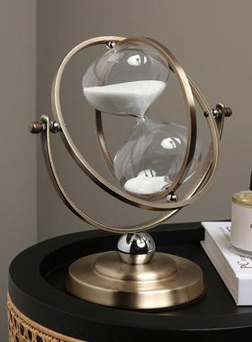 北欧家居创意玻璃沙漏计时器书架电视柜个性软装饰品复古沙漏摆饰