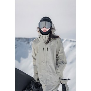 awka滑雪服女款2024新款单板防水3l冬季外套高端保暖上衣男士