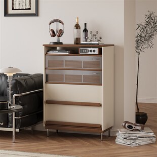 川田野中古风实木斗柜卧室收纳柜客厅靠墙储物柜复古风抽屉式斗柜