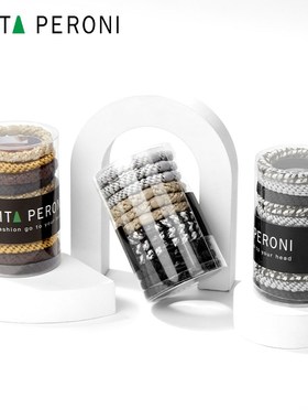 丹麦Evita Peroni/依慧达新款弹力皮筋发绳头饰扎头发黑色女发圈