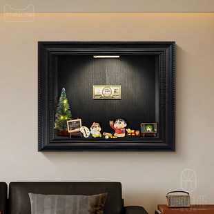 磁吸电表箱装饰画2024新款置物复古配电箱遮挡壁画液压电闸盒挂画