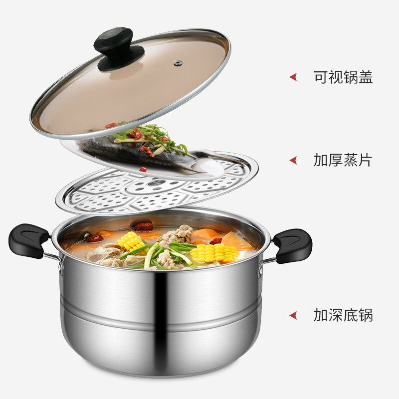 炒锅家用锅具套装电磁炉锅三件套组合厨房铁锅厨具全套炒菜锅