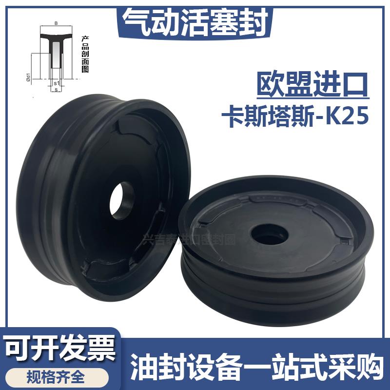 SSP TDP整体骨架双向气动密封件KASTAS进口K25英制气缸活塞密封圈