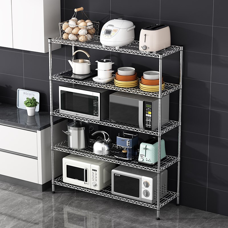 货架置物架落地式厨房家用u厨具收纳架花架多层仓库阳台储物整理