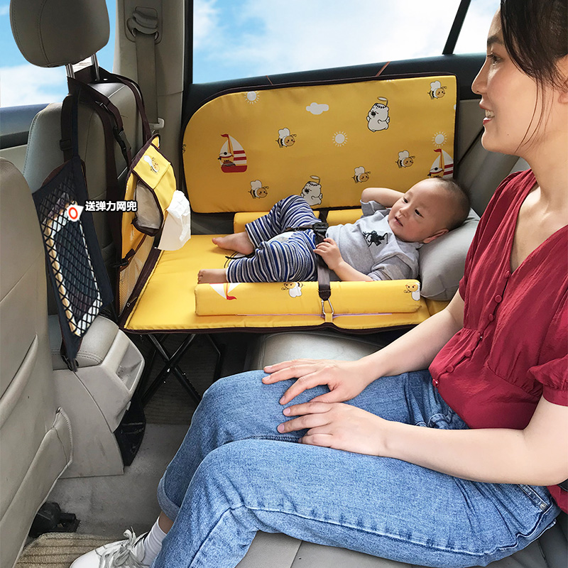 车载儿童非充气后座折叠床轿车后排睡垫汽车M旅行床垫车内睡觉神