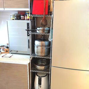 厨房夹缝置物架长宽15/20/u25/30cm锅疏菜碗冰箱窄缝隙多层收纳架