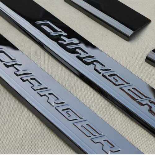 适用于dodge道奇charger汽车改装黑钛门槛迎宾踏板door sill