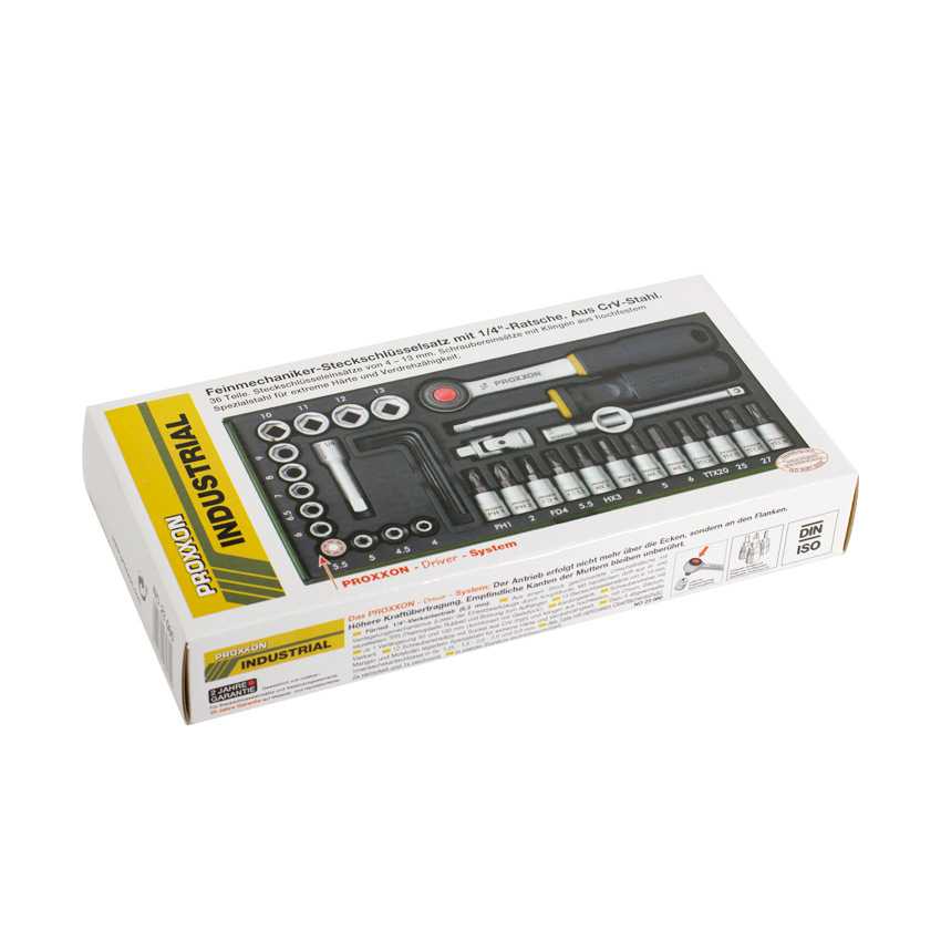 【23080】德国普洛克森PROXXON套筒扳手套装修车家用维修工具组合