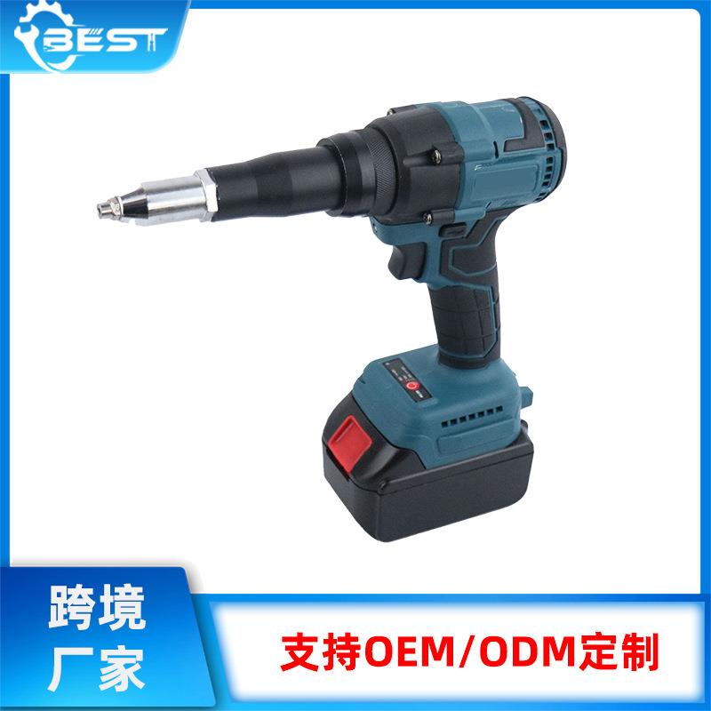 跨境无刷电动铆钉枪锂电拉铆枪全自动铆钉枪抽芯手持拉铆枪