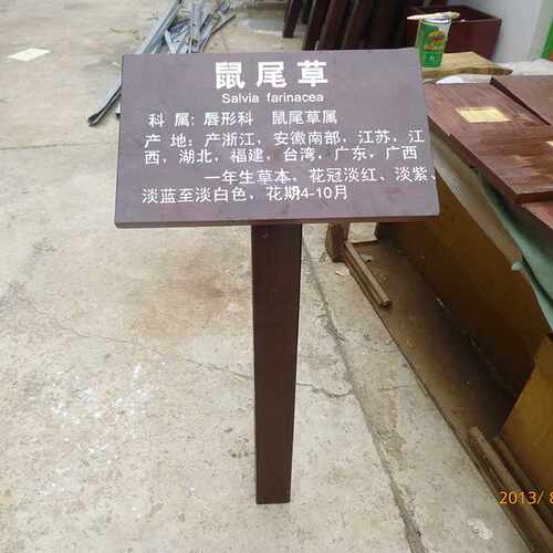 植物简介牌 单腿宣传栏告示栏宣传简介广告牌宣传栏提示牌