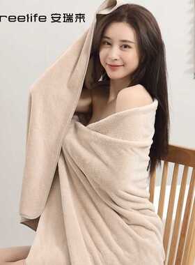 ZQ洗澡浴巾家用大人比纯棉吸水速干不易掉毛女夏裹巾大号shrz