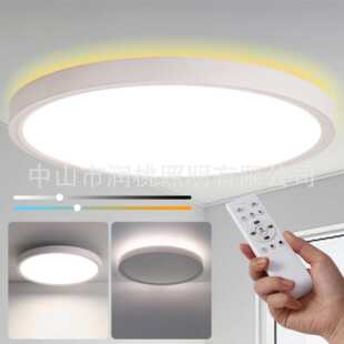 吸顶灯led超薄卧室灯暖白光小夜灯简约现代家装照明厂家直销密封