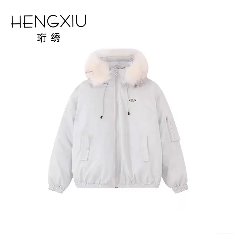 珩琇工装棉服2025冬季新款保暖百搭宽松加厚小众原创外套Y-T25868