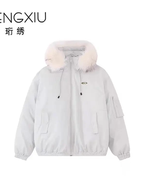 珩琇工装棉服2025冬季新款保暖百搭宽松加厚小众原创外套Y-T25868