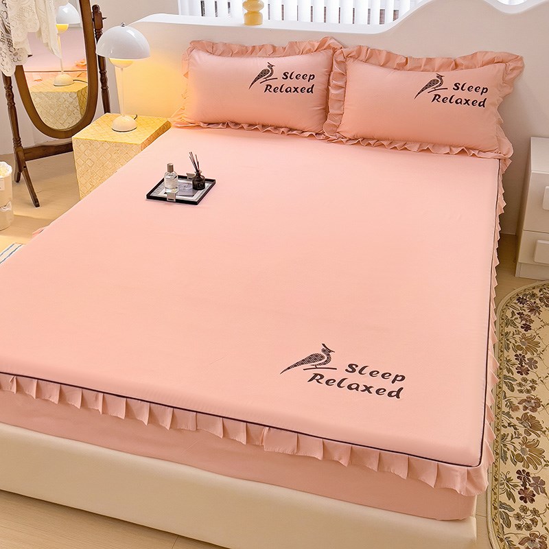 床笠单件防滑水洗棉l床套罩2024新款床单全包席梦思床垫防尘保护