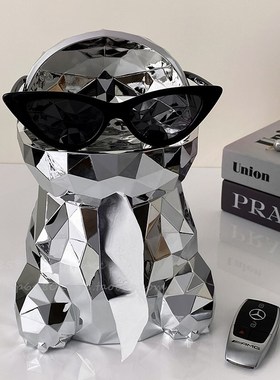 时尚恐龙纸巾盒客厅桌面高档抽y纸盒家用高级感多用途收纳装饰摆