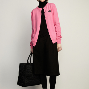 ARC DOT圆领羊毛针织开衫