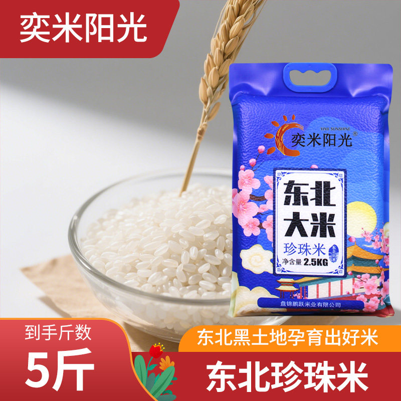 东北大米真空包装2025年新日期盘锦蟹田大米圆粒珍珠米