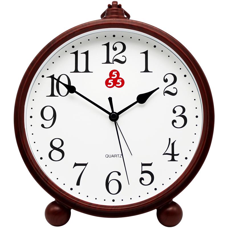 ?牌台钟闹钟客厅l座钟静音摆件现代简约小挂钟摆放式钟表台式